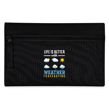 Météorologie amusante Passionnés de météo - Trousse - noir - Devant