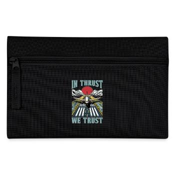 Flight Instructor In Thrust We Trust Pilot School - Pencil Case - black - Front