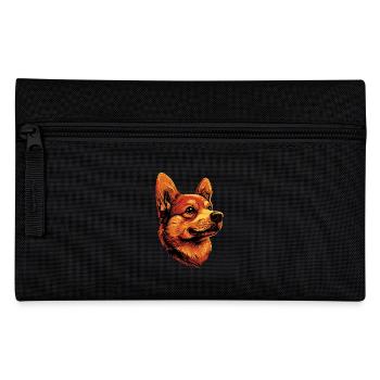 Russischer Toy Terrier Hund Russkiy Russian Toy - Federtasche - Schwarz - Vorne