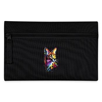 Serval Big Cat Africa Savannah Leopard Cats - Pencil Case - black - Front