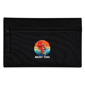Thai boxing Kickboxer Kickboxing Muay thai - Federtasche - Schwarz - Vorne