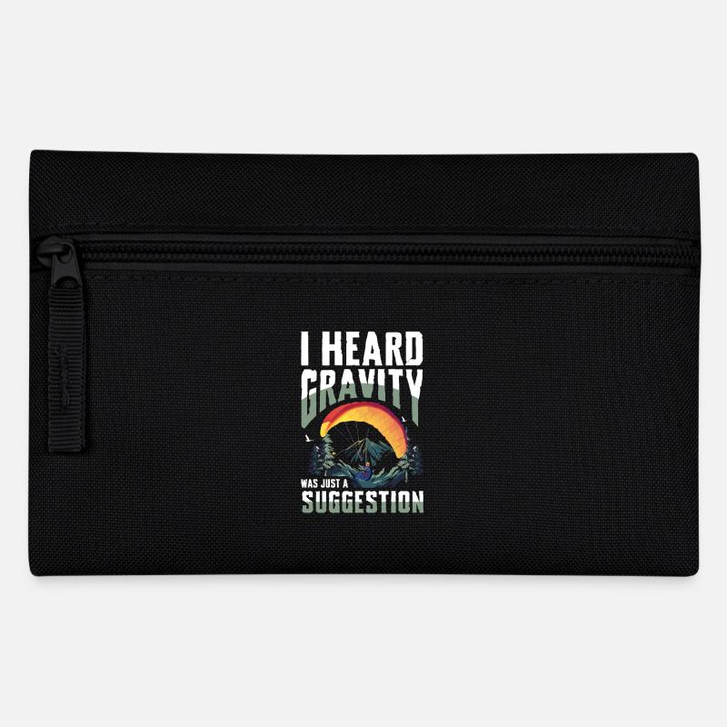 Ich Hörte Schwerkraft War Nur Ein Vorschlag - Federtasche - Schwarz
