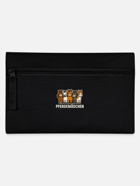 Pferdemädchen Pferdeliebhaberin - Federtasche - Schwarz
