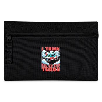 Flight Instructor I Think I'll Go Fly Aviation - Pencil Case - black - Front