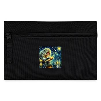 Schneeaffe Starry Night - Federtasche - Schwarz - Vorne