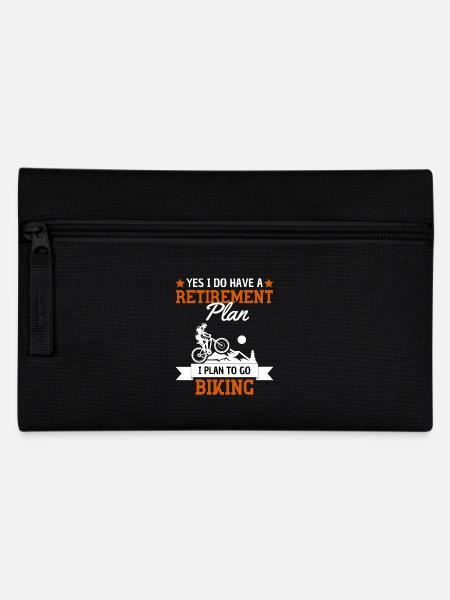 Mountainbike Rentenplan Design - Federtasche - Schwarz