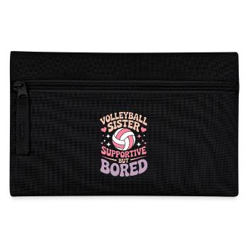 Volleyball Saying Funny Volleyball Gift - Pencil Case - black - Front