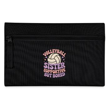 Volleyball Saying Funny Volleyball Gift - Pencil Case - black - Front
