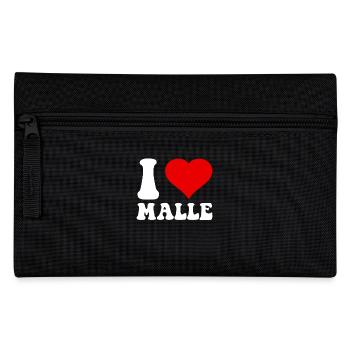 I Love Malle Party Mallorca Urlaub - Federtasche - Schwarz - Vorne