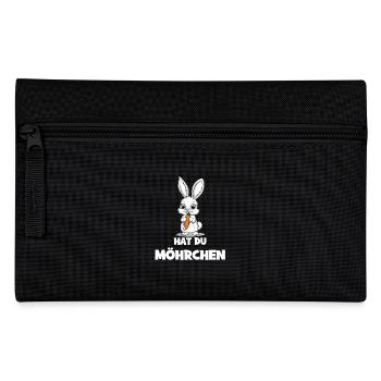 Hat Du Möhrchen Süßer Hasenlook Für Tierfreunde - Federtasche - Schwarz - Vorne