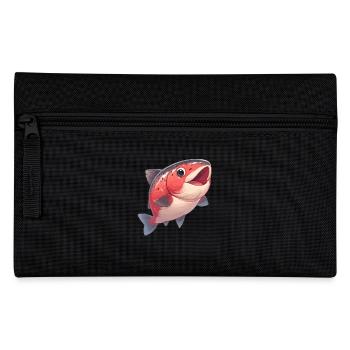 Lachse Lachs - Federtasche - Schwarz - Vorne