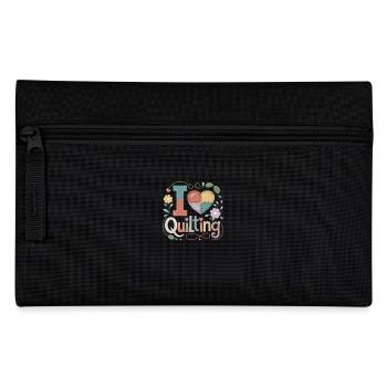 I love Quilting Happy Quilting - Pencil Case - black - Front