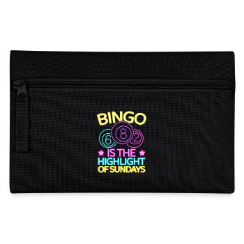 Le jeu de bingo est le point culminant du bingo du dimanche - Trousse - noir - Devant