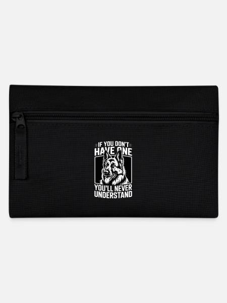 Deutscher Schäferhund Design Hunde Liebe - Federtasche - Schwarz