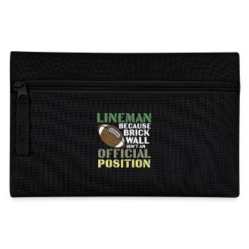 Lineman Football Wall Joke Design - Federtasche - Schwarz - Vorne