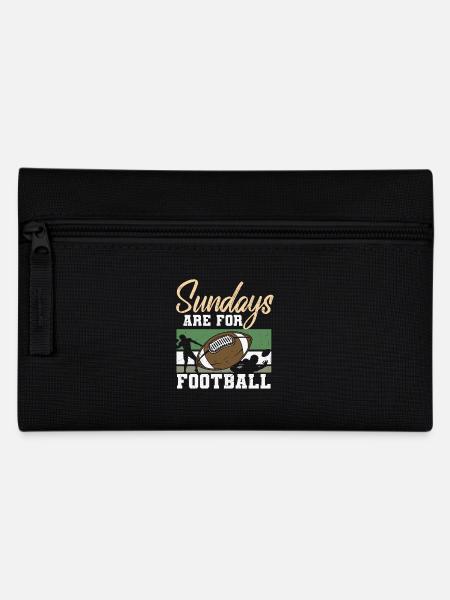 Sundays Are for Football Design - Pencil Case - black