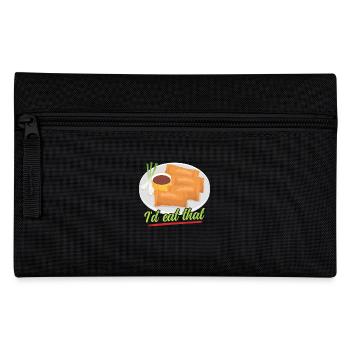Lumpia Spring Roll Loempia Gift - Pencil Case - black - Front