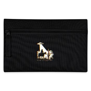 Space Cowboy - UFO - Retro Graphics - Aberration - Pencil Case - black - Front