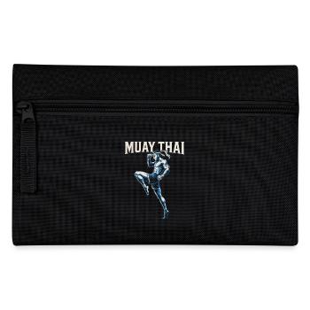 Muay Thai Boxen - Federtasche - Schwarz - Vorne
