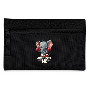 Muay Thai Boxen - Federtasche - Schwarz - Vorne