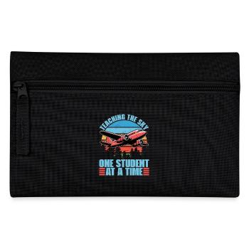 Flight Instructor Teaching The Sky Flight Lesson - Pencil Case - black - Front