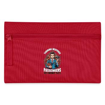 Flight Instructor Turning Nervous Flight Attendant - Pencil Case - red - Front