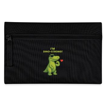 I'm Dino-Strong Kindergartenabschluss - Federtasche - Schwarz - Vorne