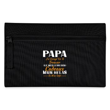 Daddy I tried to find you the best gift - Pencil Case - black - Front