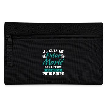 Ich bin der Bräutigam in spe Humor Geschenk an Bräutigam - Federtasche - Schwarz - Vorne