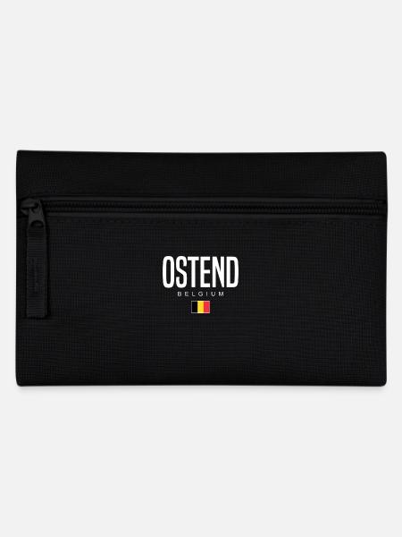 Ostend Belgien - Federtasche - Schwarz