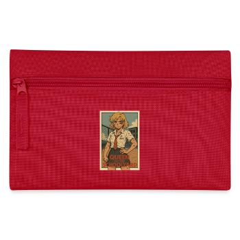 Queen of the schoolyard with fighting spirit - Pencil Case - red - Front