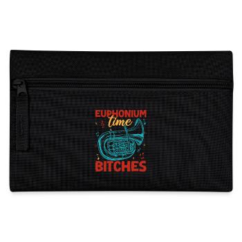 Euphonium Time Bitches Baritone Marching Band - Pencil Case - black - Front