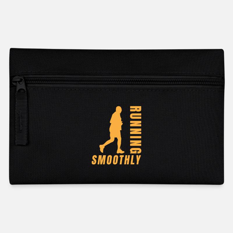 Running Running Smoothly Marathon Runner - Pencil Case - black
