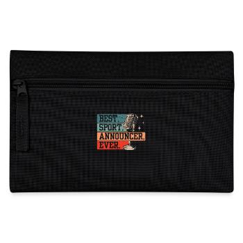 Funny Sports Announcer - Pencil Case - black - Front