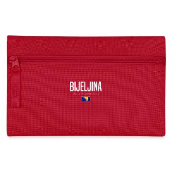 Bijeljina, Bosnia and Herzegovina - Pencil Case - red - Front