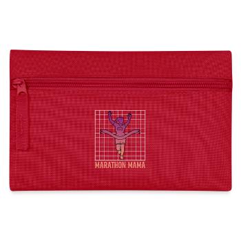 Läuferin MARATHON MAMA Laufen Lustiges - Federtasche - Rot - Vorne