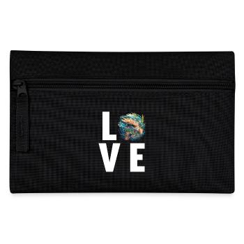 Lachse Lachs - Federtasche - Schwarz - Vorne