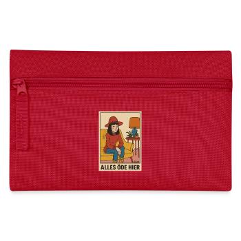 Art Hipsters: Everything is boring here and no desire - Pencil Case - red - Front