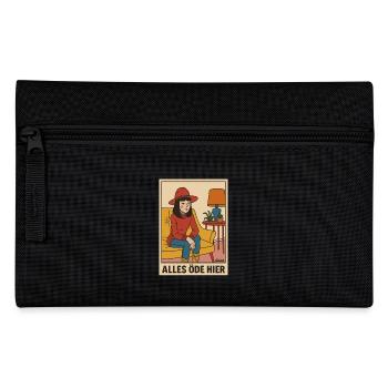 Art Hipsters: Everything is boring here and no desire - Pencil Case - black - Front
