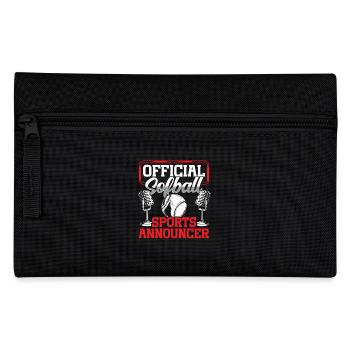 Funny Sports Announcer - Pencil Case - black - Front