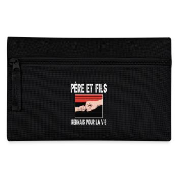 père et fils papa rennais rennes supporter - Trousse - noir - Devant