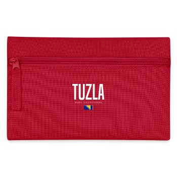 Tuzla, Bosnia and Herzegovina - Pencil Case - red - Front