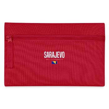 Sarajevo, Bosnia and Herzegovina - Pencil Case - red - Front
