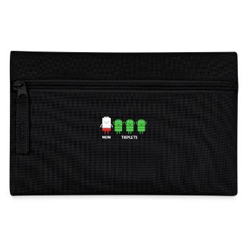 Triplet Mom Mom - Pencil Case - black - Front