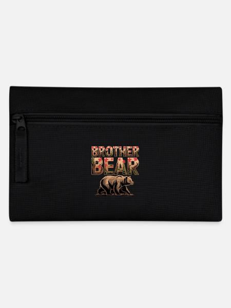 Brother Bear Wildnis Stil Abenteuer Natur - Federtasche - Schwarz