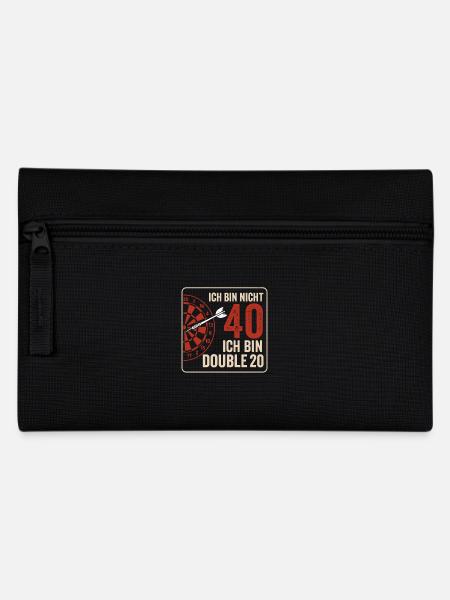 Ich bin nicht 40 – ich bin Double 20 - Federtasche - Schwarz
