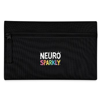 Neuro Sparkly Regenbogen Farben Vielfalt und - Federtasche - Schwarz - Vorne