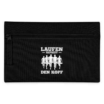 LAUFEN BEFREIT DEN KOPF Läufer Lustiges - Federtasche - Schwarz - Vorne