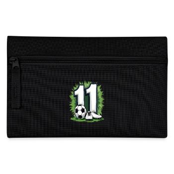 Fußball Geburtstag 11 Jahre Jungen Geschenk - Federtasche - Schwarz - Vorne