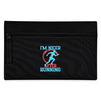 Courir Je suis plus sympa après le cadeau du marathonien - Trousse - noir - Devant